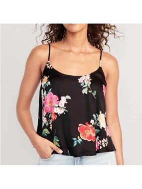Old Navy Floral Satin Cami Tank Top